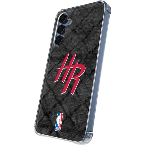 NBA Houston Rockets Dark Rust Galaxy A35 5G Clear Case